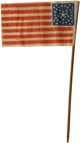 36-Star Flag After Nevada Joined the Union -- Circa 1865